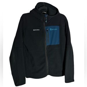 Cotopaxi Abrazo Hooded Full-Zip Fleece Jacket size medium ancestry embroidery